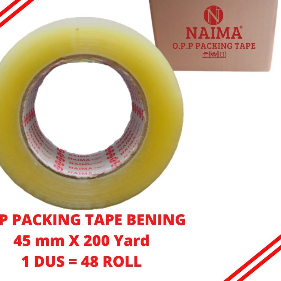 

Trendy LAKBAN BENING - COKLAT PUTIH TRANSPARAN JUMBO 2 INCH 45mm x 200 YARD ..