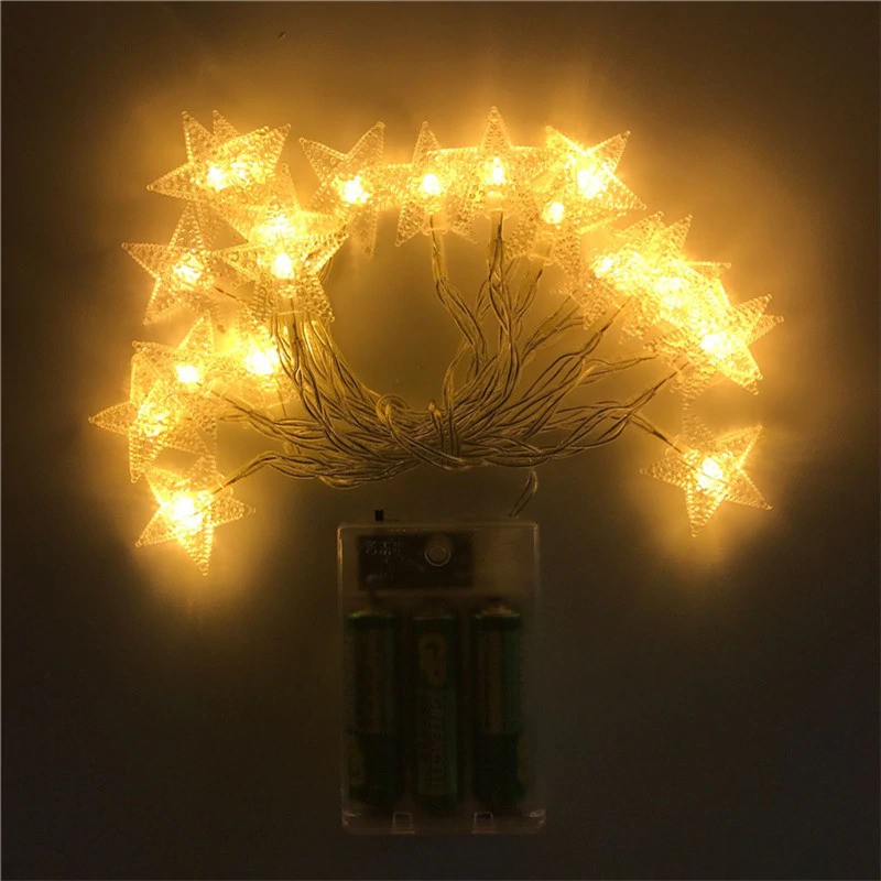 Lampu Hias Dekorasi Star Light String Twinkle 20 LED 3 Meter - G23 - 7RLL3WWT Warm White