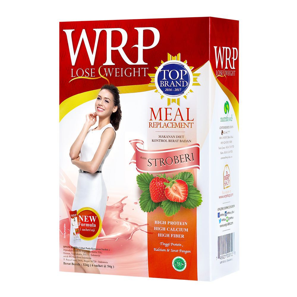 

WRP MR Meal Replacement Strawberry 324 G (6 Sachet)