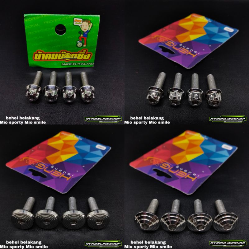 probolt stainless baut behel belakang Mio sporty Mio smile original Thailand