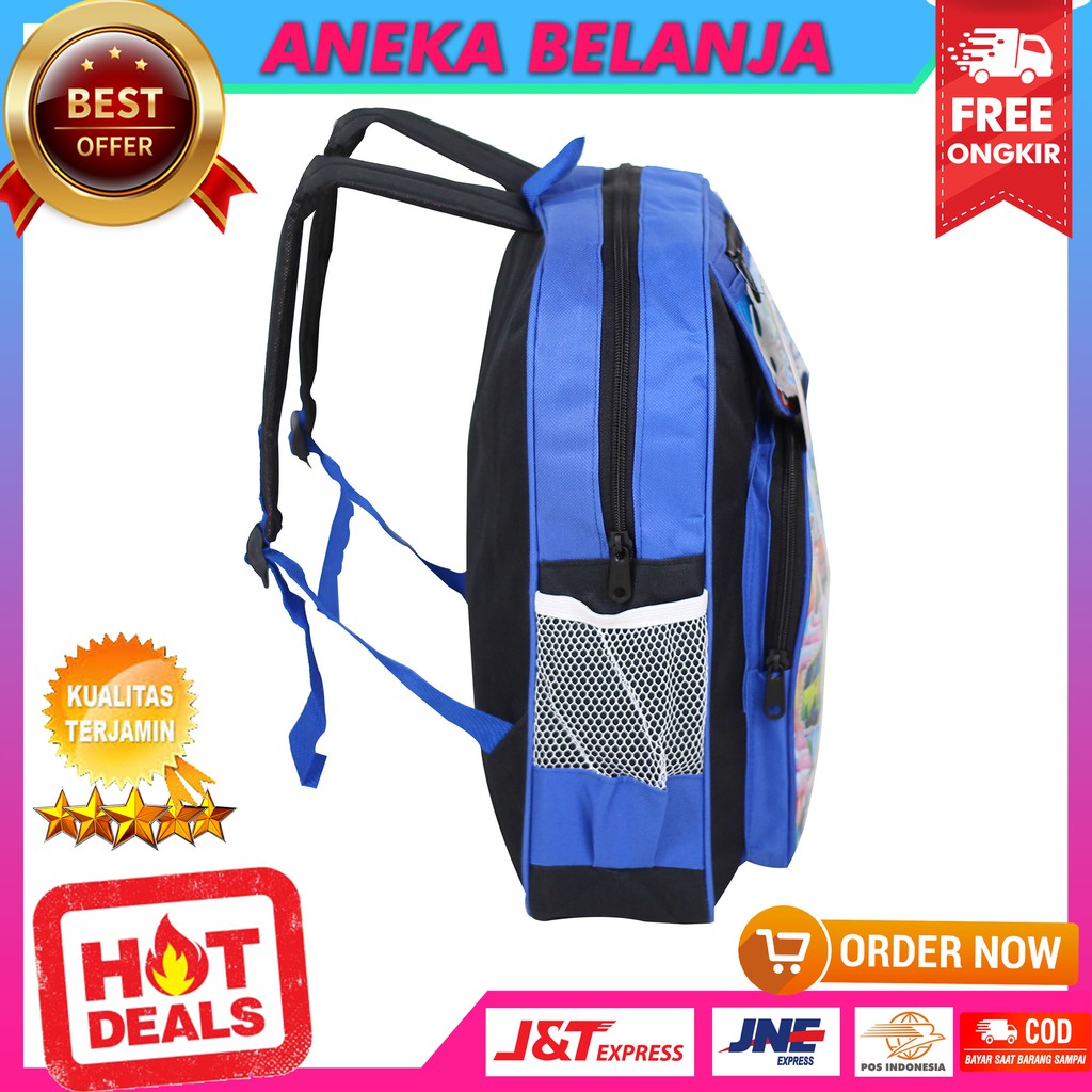 Fashionable Ransel Lucu Gambar Kartun Ultraman Biru Khusus Anak Cowok Berkualitas Tas Sekolah Trendy