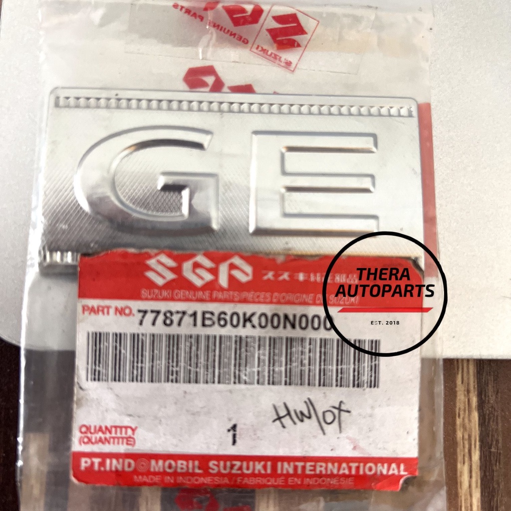 Emblem Logo "GE" Suzuki APV Original SGP