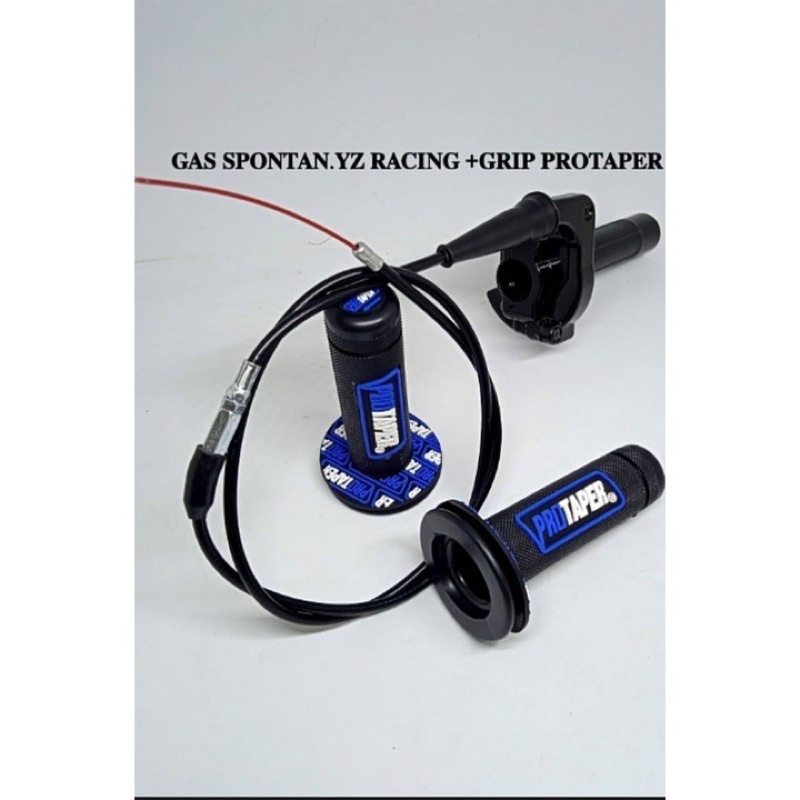 ( PAKET TERMURAH ) PROMO GAS SPONTAN YZ THAILAND + HANDGRIP PROTAPER COCOK BUAT SEMUA MOTOR