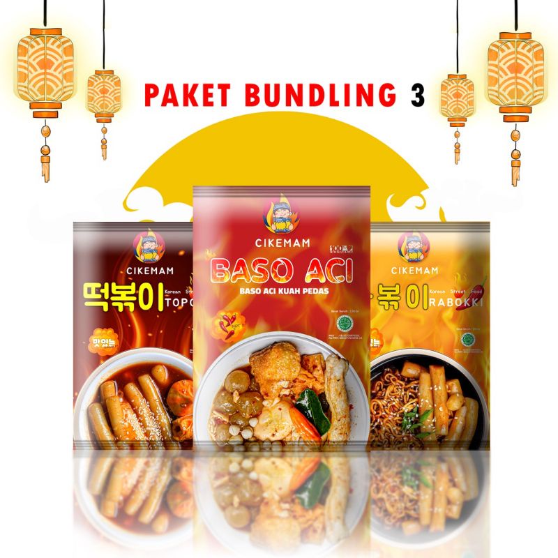 

CIKEMAM - Paket Bundling 3 (Rabokki, Topokki, Baso Aci)