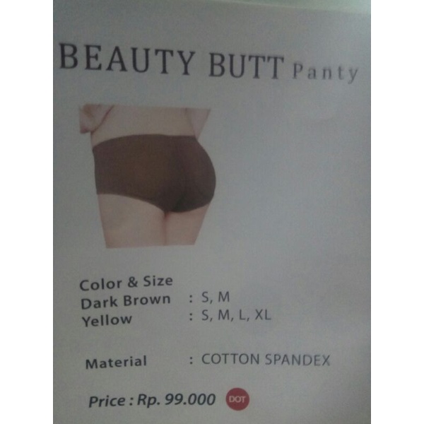 BEAUTY BULT FIORI - PANTAT PALSU - BAVISTA PANTY BAHAN CATTON SPANDEX - BUSA BOKONG - BOKONG PALSU