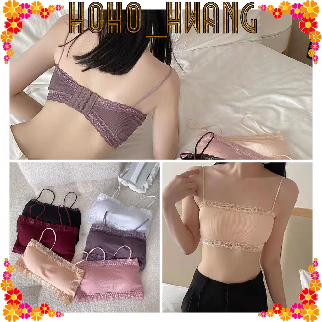 HOHO_HWANG (B-68) BH Bra Wanita Tanpa Kawat Pakaian Dalam bralette Elastis Sexy sport bra BH
