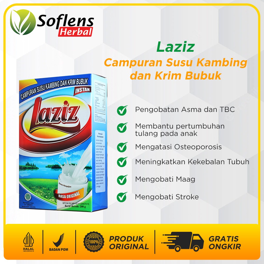 

Susu Laziz Kambing Etawa Bubuk Membantu Mengobati Rendah Gula - Pembersih Paru - Paru - Atasi Masalah Pernapasan - Susu Kambing Original