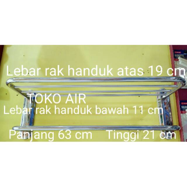 Rak handuk 5 susun 60 cm /Gantungan Handuk 5 susun