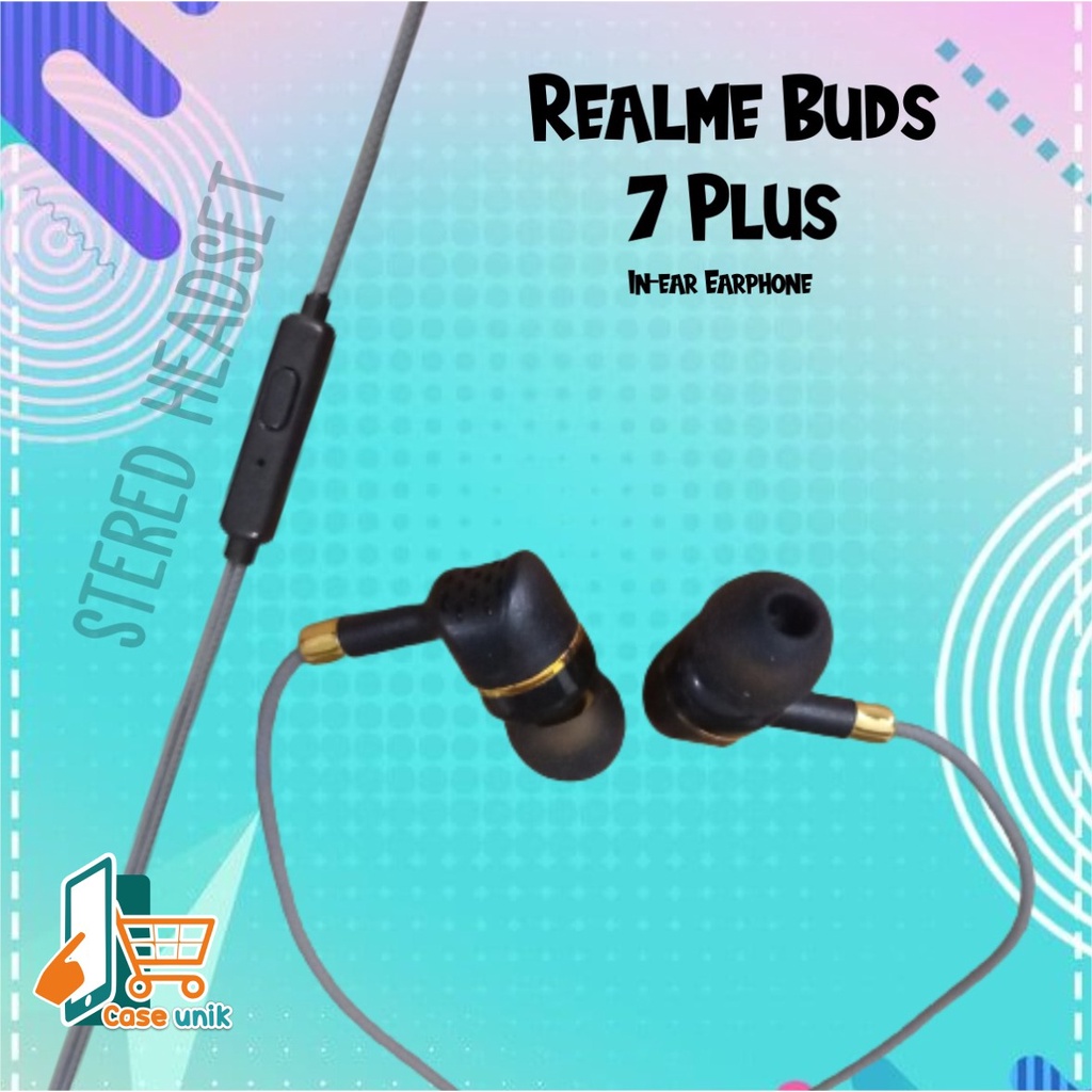 BM085 HEADSET HANDSFREE EARPHONE Hf REALME BUDS 7 PLUS EXTRA BASS realme 2 5 6 7 8 c11 c12 c17 c20 CS3247