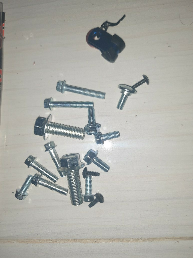 Baut Topi 10 6x12 Putih Flange Bolt