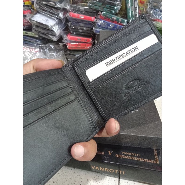 Dompet Kulit Asli Dompet Lipat Kulit Pria Oakley 3 Dimensi 100% Kulit Asli