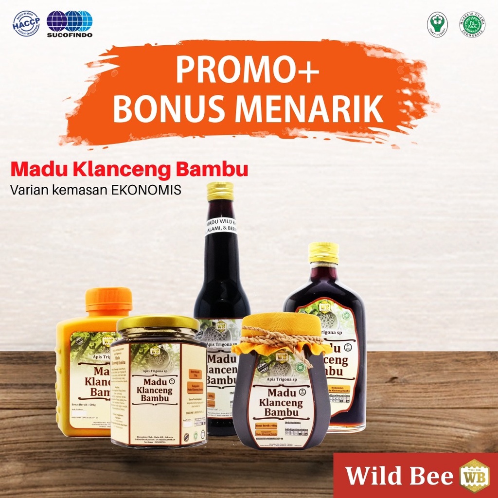 

Madu Klanceng Bambu / Lebah Apis Trigona-Garansi Murni & Asli 100%-Wild Bee-Kemasan Ekonomis