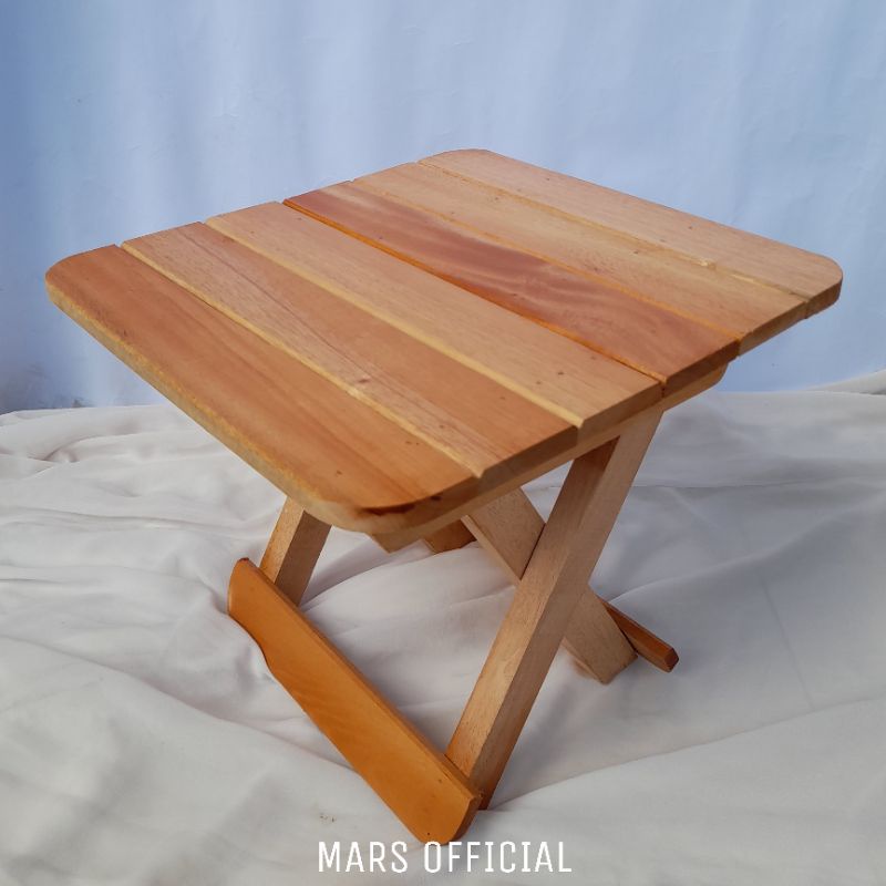 Meja Lipat kayu / Kursi Lipat Kayu Kecil