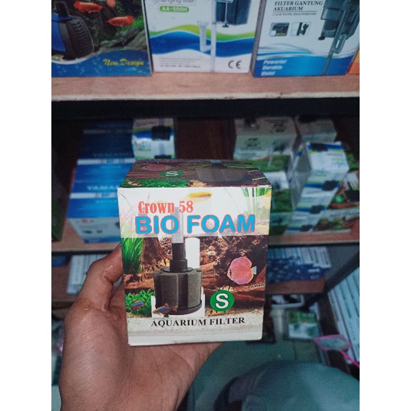 PROMO BIO FOAM CROWN 58 M S  dan MINI SEDANG MEDIUM SMALL FILTER SPONGE FILTER INTERNAL AQUARIUM AQUASCAPE