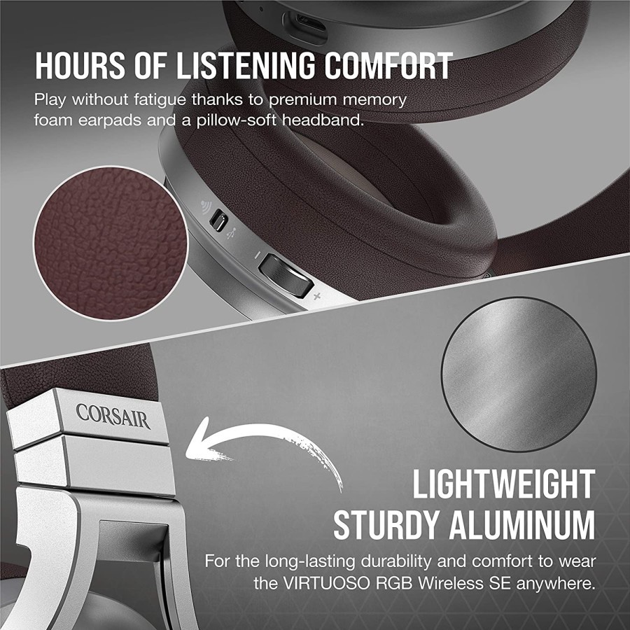 Corsair Virtuoso SE RGB Wireless High Fidelity 7.1 Gaming Headset