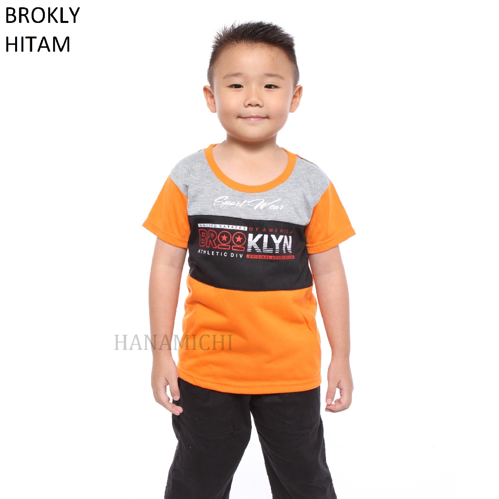 Hanamichi BROKLY Kaos Anak Lengan Pendek