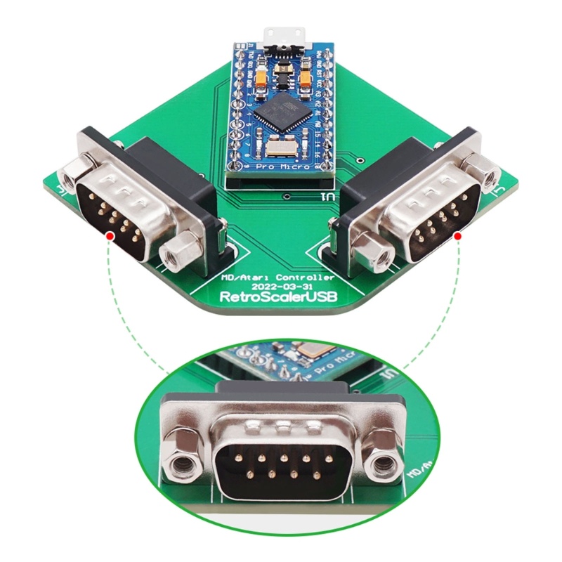 Zzz Adapter Papan Sirkuit Controller USB Untuk SegaGenesis / MD-