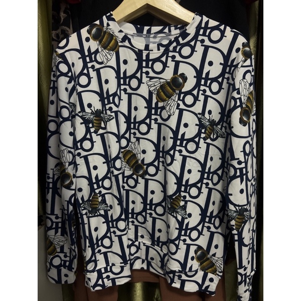 sweater motif dior kumbang navy