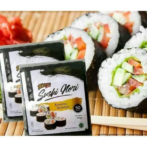 

TOKINORI 50 Sheet Yaki Sushi Nori Rumput Laut Roasted - HALAL