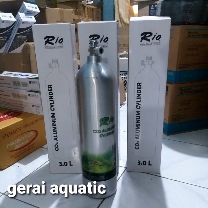 TABUNG CO2 ALUMUNIUM 3 LITER MERK RIO AQUSCAPE AQUARIUM