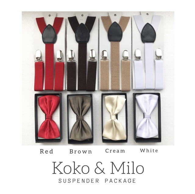 Paket Suspender &amp; Bow Tie murah berkualitas