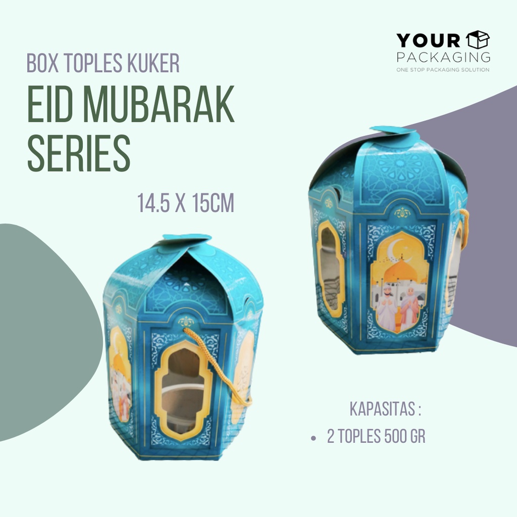 

Packaging Kemasan Lebaran 2 Toples 500gr // Kemasan Eksklusif Ramadhan 14.5 x Tinggi 15 cm // Tas Hampers Lebaran Eid // Kemasan Hampers Murah