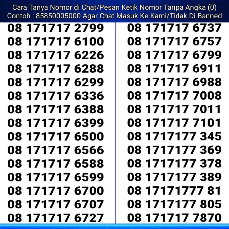 Nomor cantik x kartu cantik pilihan nomor perdana