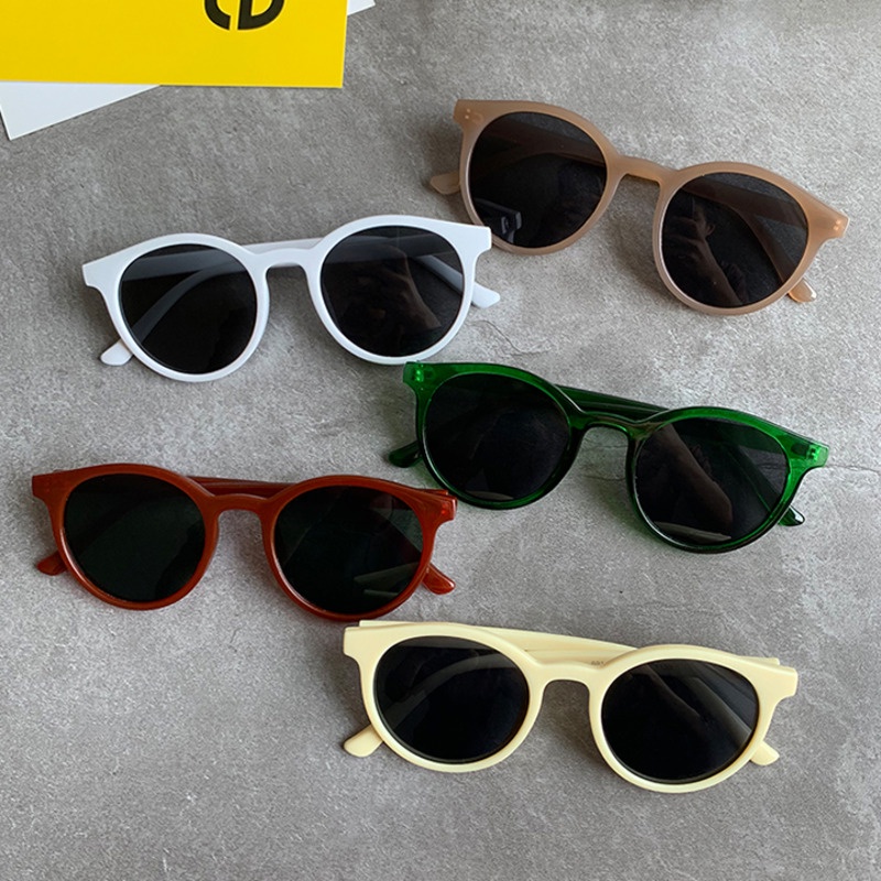 Round Frame Sunglasses Accessories Retro Korean Style Personality All-match Harajuku