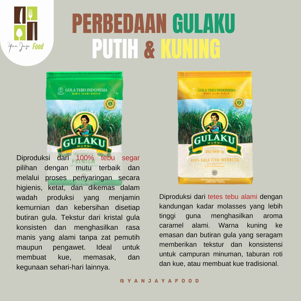 GULAKU GULA TEBU ALAMI / PREMIUM 1KG / 500g