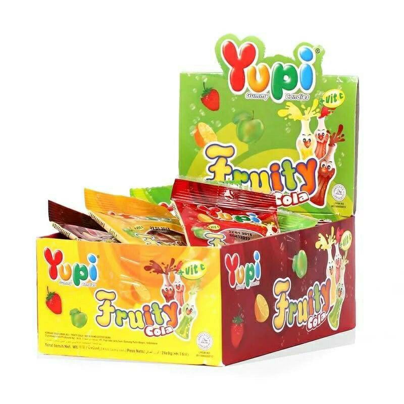 Yupi Fruity Cola isi 24 pcs