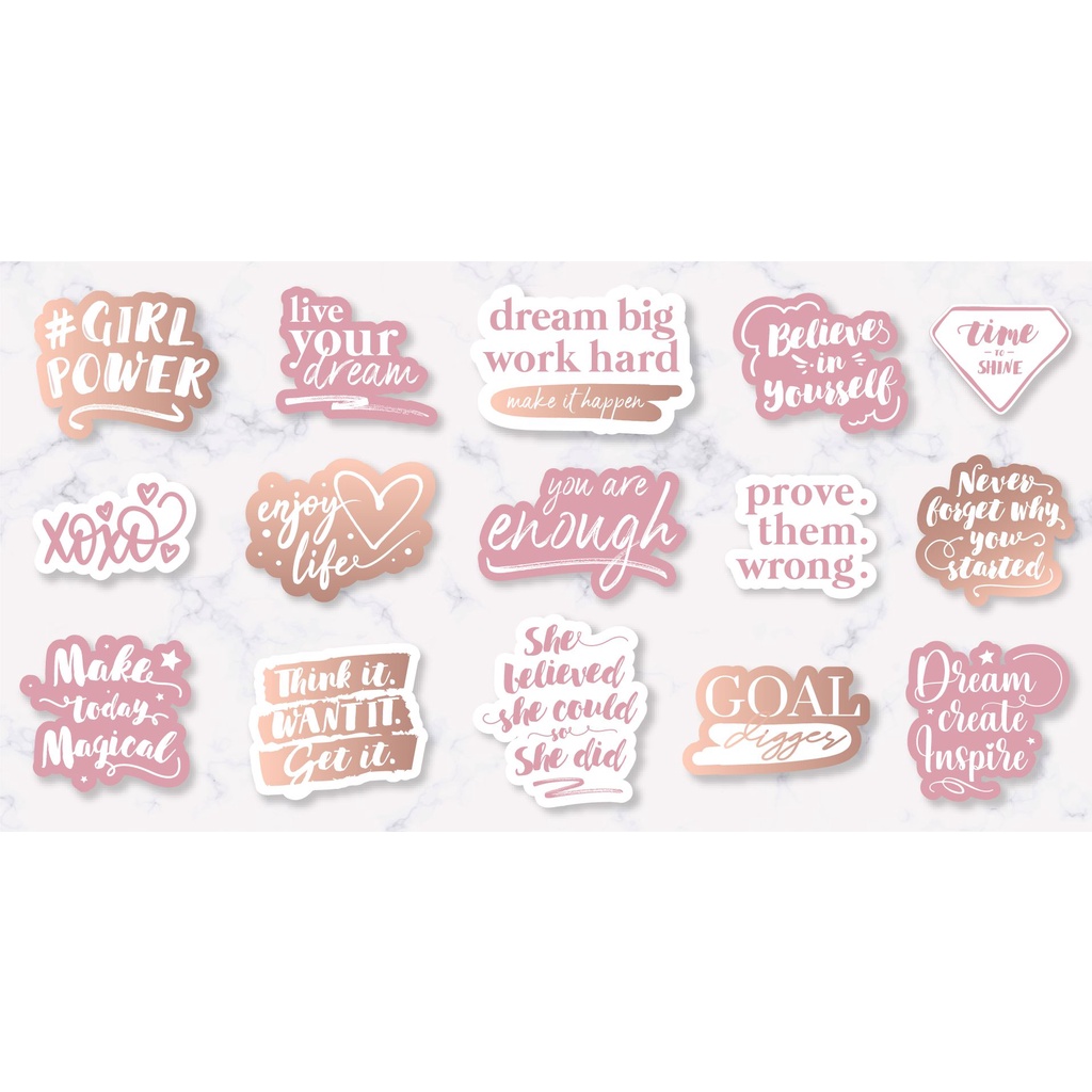 STIKER TUMBLR AESTHETIC SET / Stiker Pack Aesthetic /Stiker Hp Laptop/ Sticker Tumblr-XOXO Quotes
