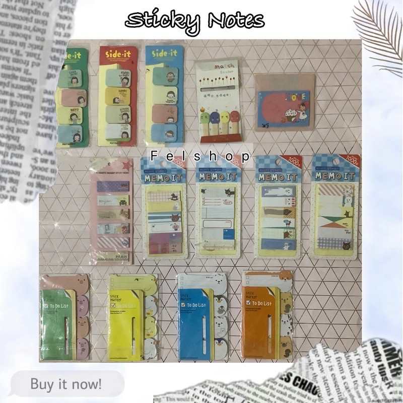 

STICKY NOTES KARAKTER LUCU MURAH