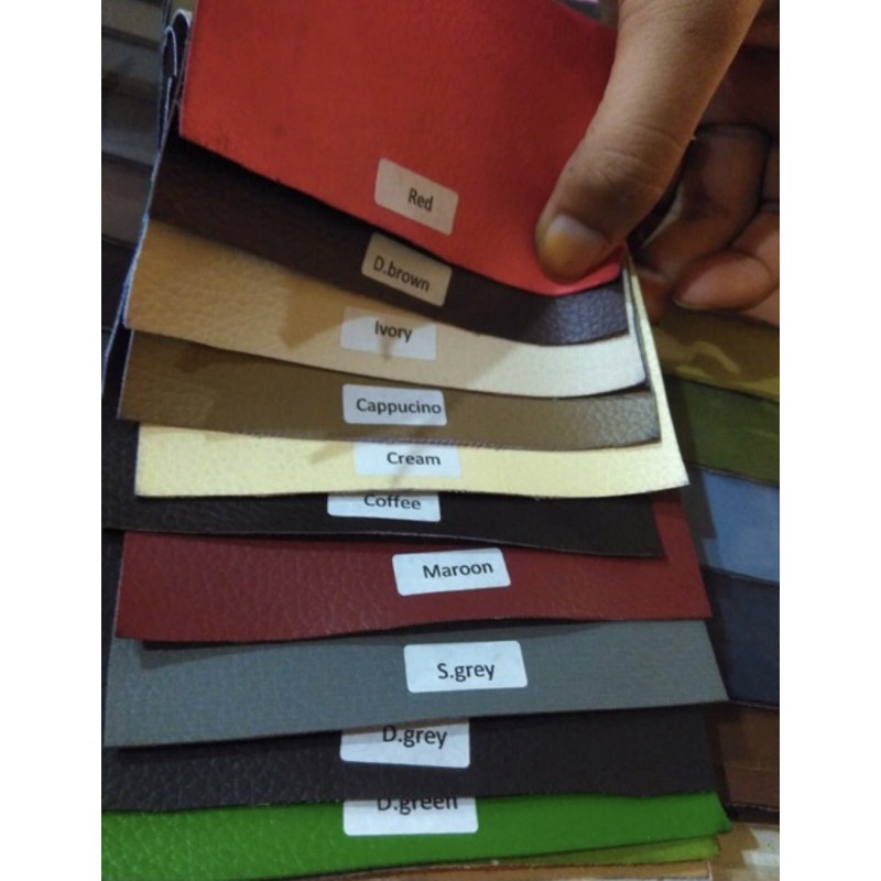 oscar polos / bahan spon / kain oscar / kulit sintetis imitasi meteran murah / oskar meteran