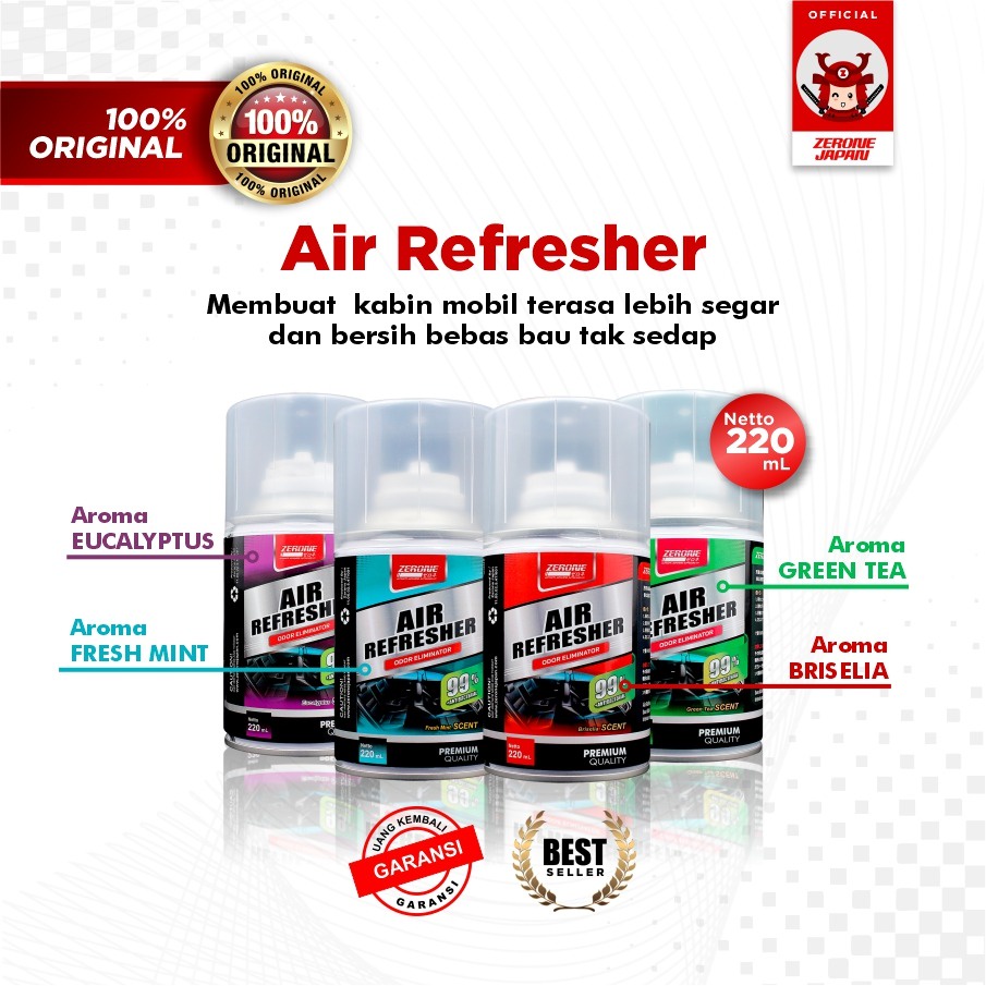 Perawatan Zerone Air Refresher Penyegar Kabin Mobil Odor Eliminator Fogging Anti Virus Bakteri