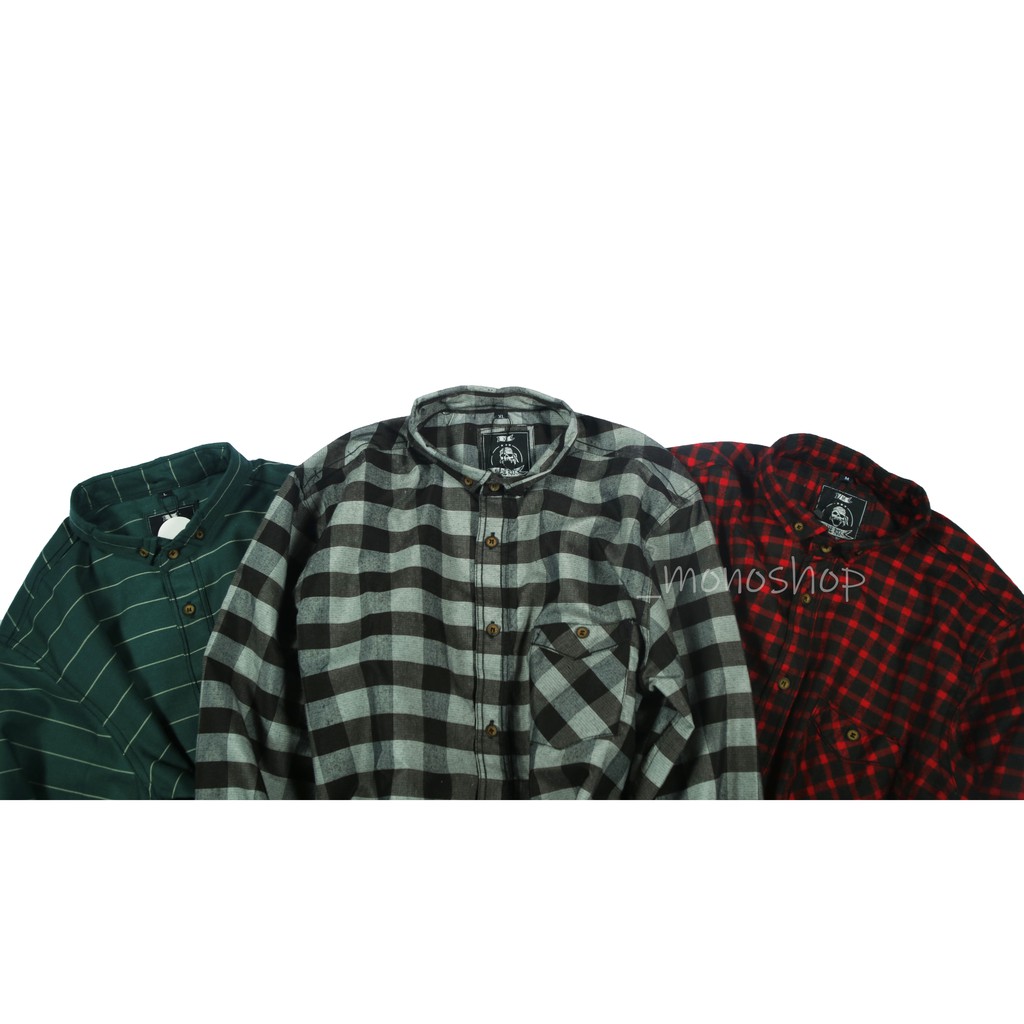 Kemeja Flanel Lengan Panjang Original Malebe Rock 03