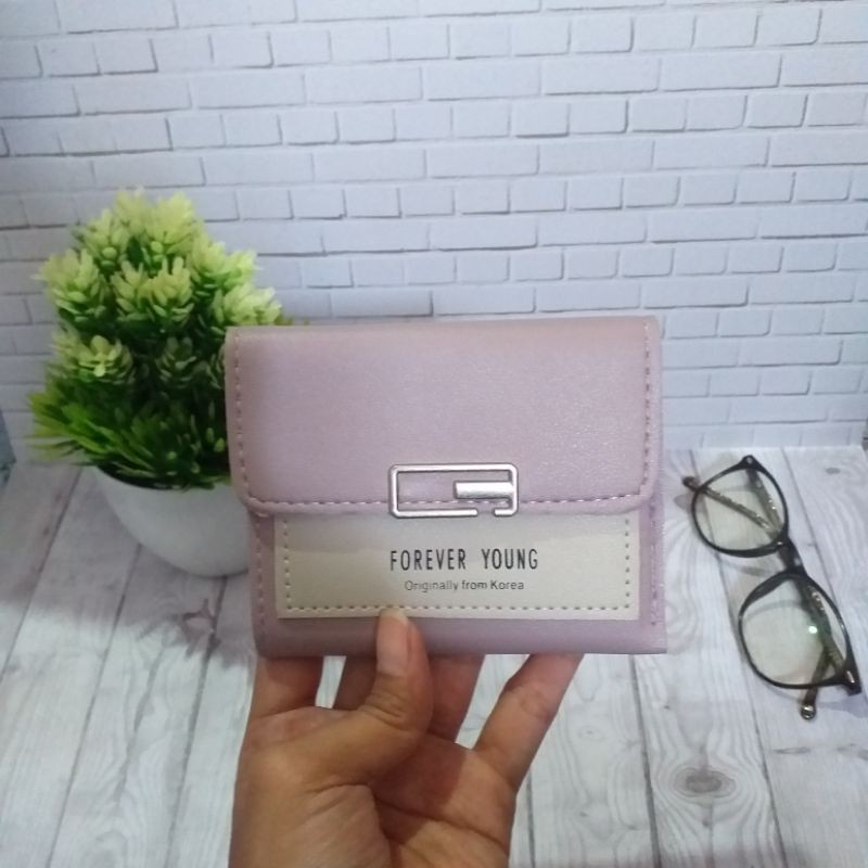 Dompet lipat wanita minimalis elegan simple dan lucu