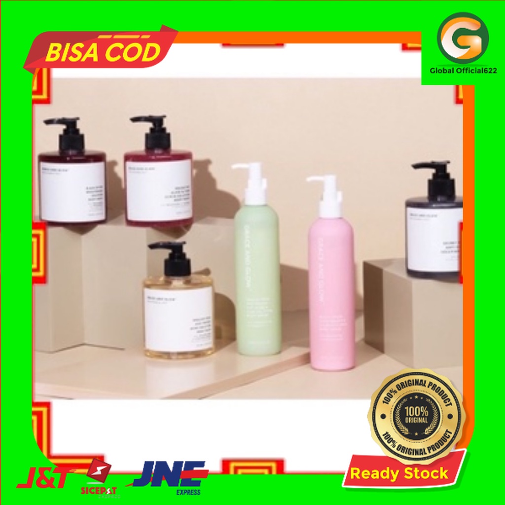 READY‼️ ORI 100% [BISA COD] GRACE & GLOW BLACK OPHIUM BRIGHTENING BODY WASH