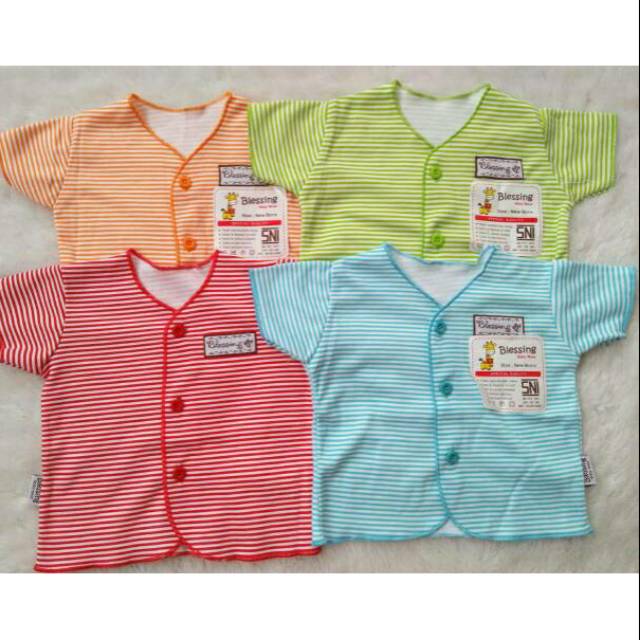 SNI Baju Bayi Newborn Salur , Baju Bayi Tangan Panjang dan Pendek , Perlengkapan Bayi Baru Lahir