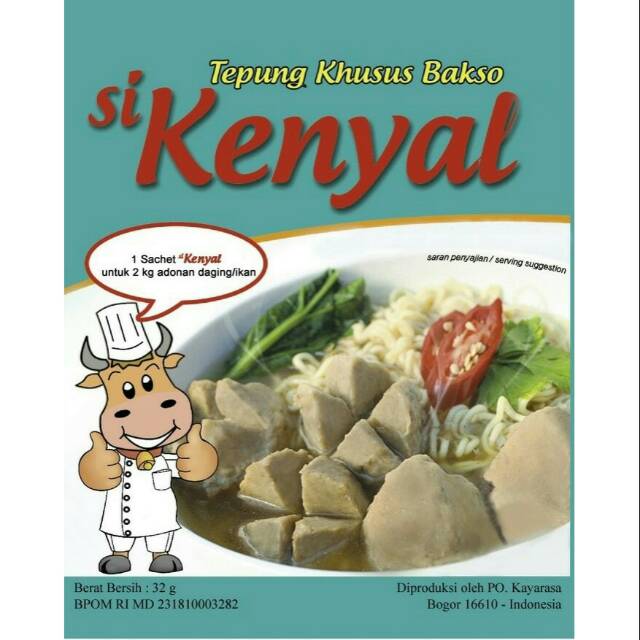

SiKenyal Tepung Khusus Bakso 32 Gram ( isi 10 bks )