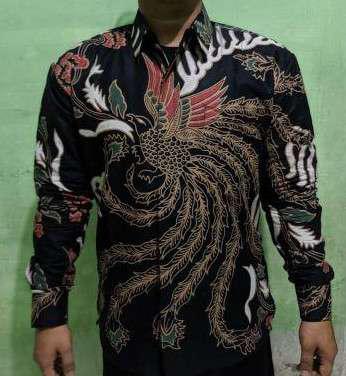 Kemeja Batik Solo Pria Lengan Panjang Aluna Alisan Antasena Prabu Premium Modern Slimfit Pcw 009