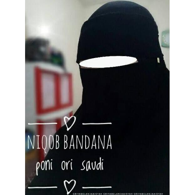Promo Niqob Cadar Bandana Poni Ori Saudi Tbk