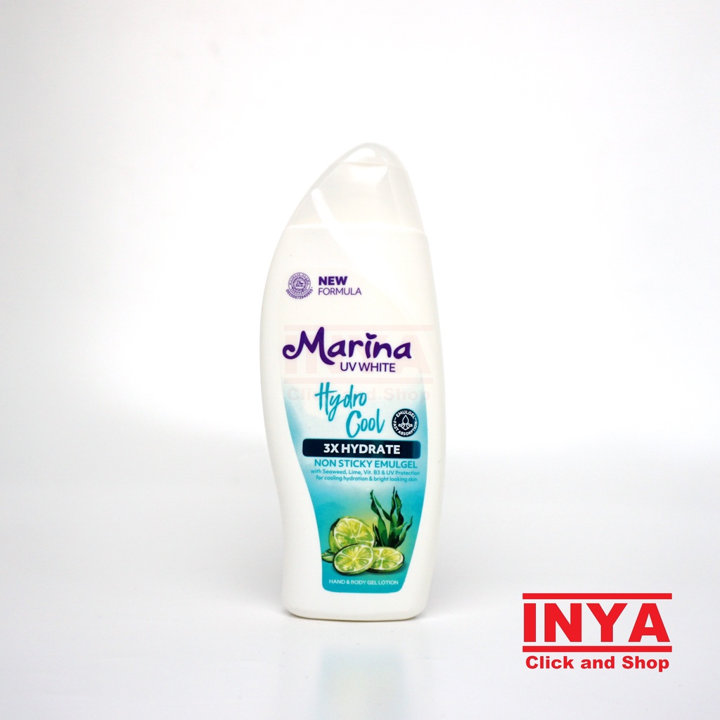 MARINA UV WHITE HYDRO COOL SEAWEED 185ml - Hand and Body Gel Lotion