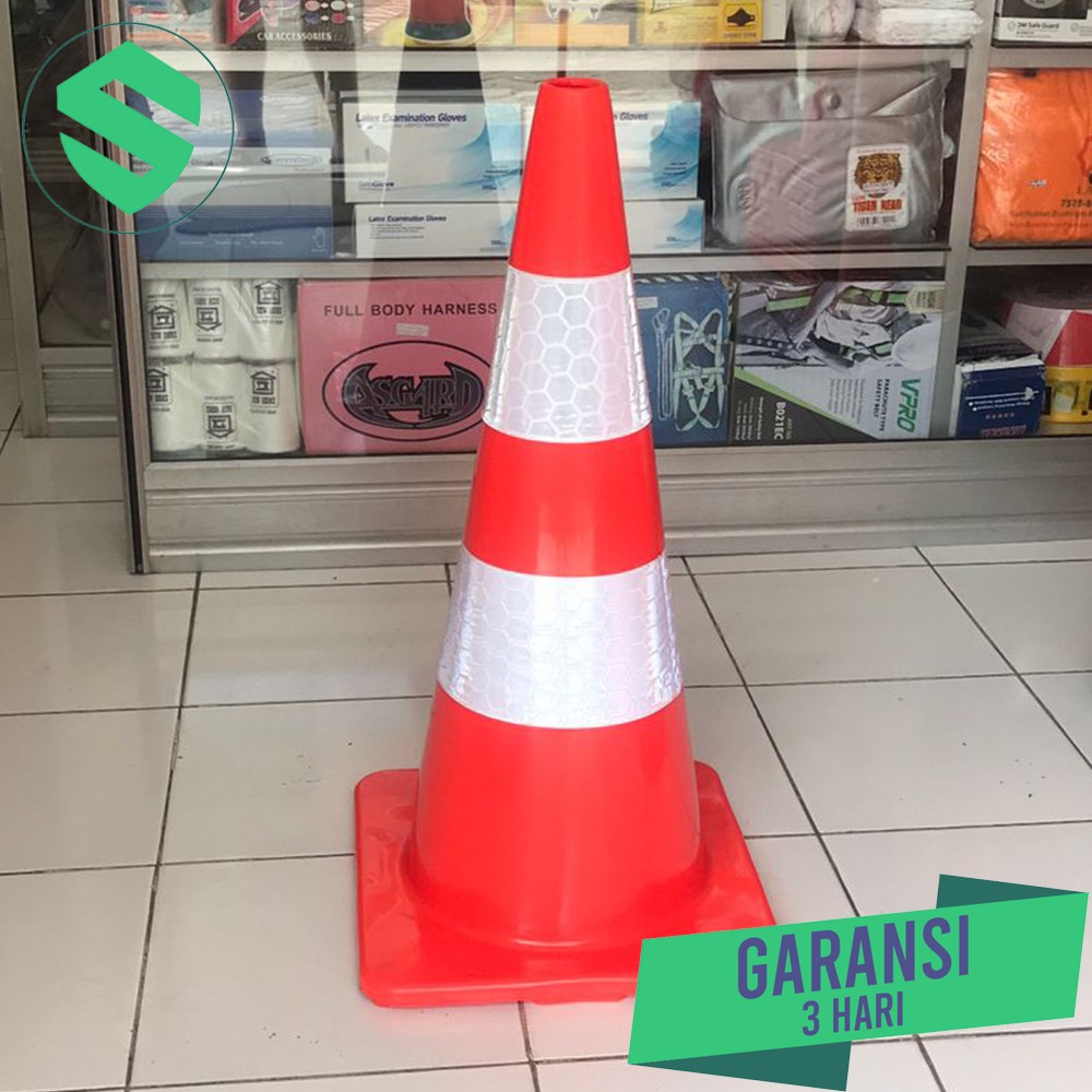 Cone Jalan Karet Oranye l Rubber Cone Scotlight l Pembatas Jalan