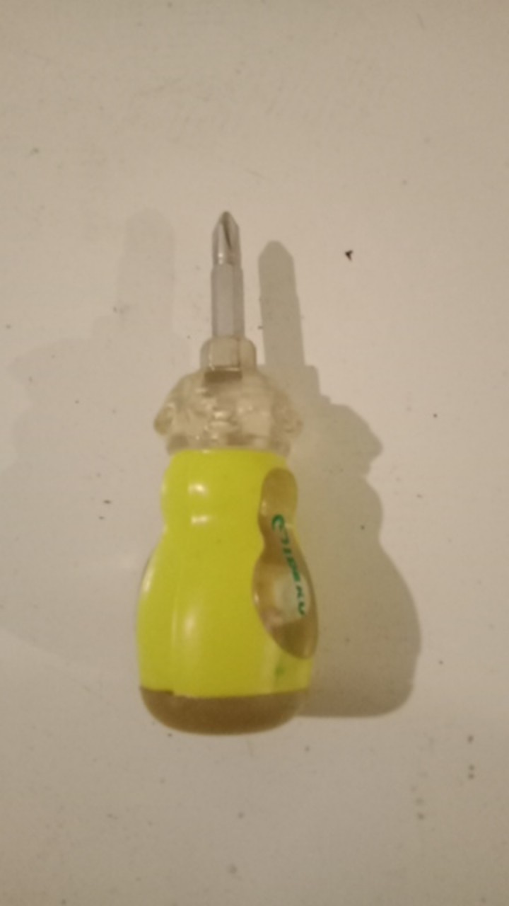 Ideku Obeng Mini Cebol Pendek Bolak Balik Min Plus - + Ph2 Dua Arah Gagang Karet Dengan Magnet