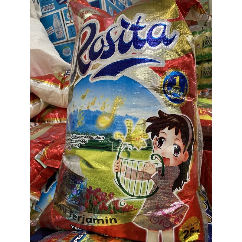 

Beras Rosita 25kg KHUSUS GOSEND GRAB SAJA