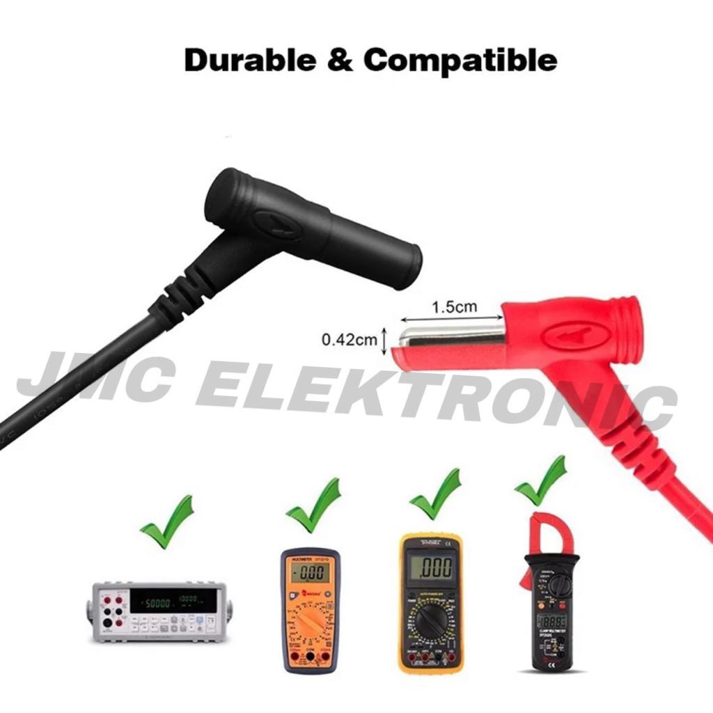 KABEL PROBE MULTIMETER MULTITESTER - KABEL TESTER JARUM 20 AMPER 1000 WATT