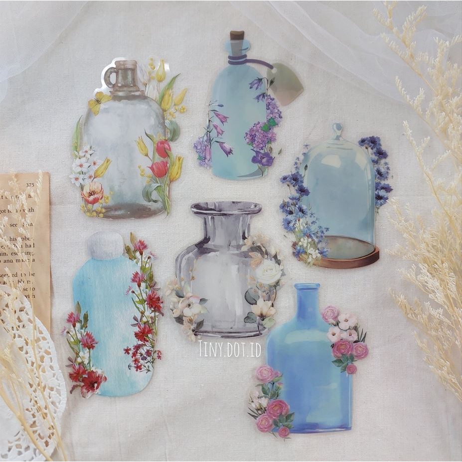 

Deco Sticker - Floral Watercolor Bottle (1 pcs)