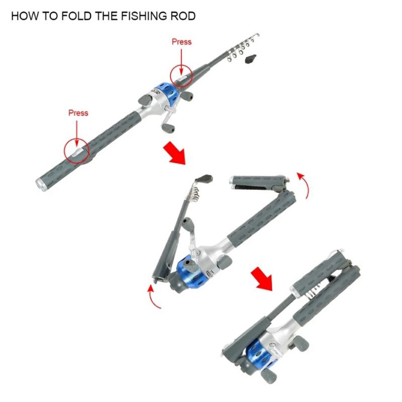 joran pancing lipat fishing folding
