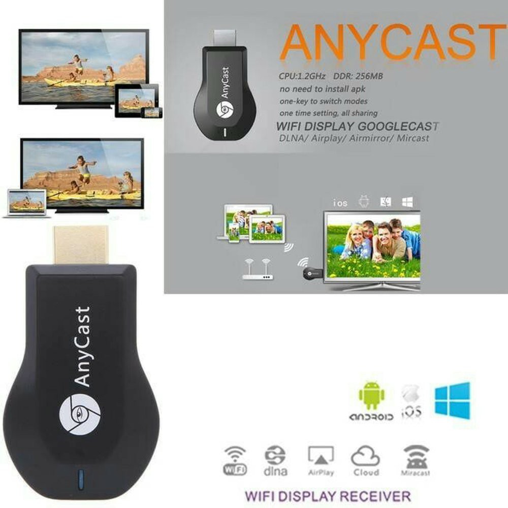 Hdmi dongle anycast usb dongle Receiver tv display wifi mirorring  anycast m2 layar hp