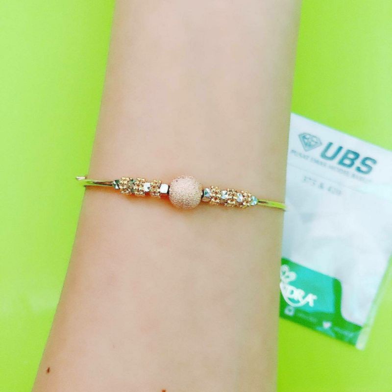 Gelang Bangle bola pasir kubus UBS kadar 375